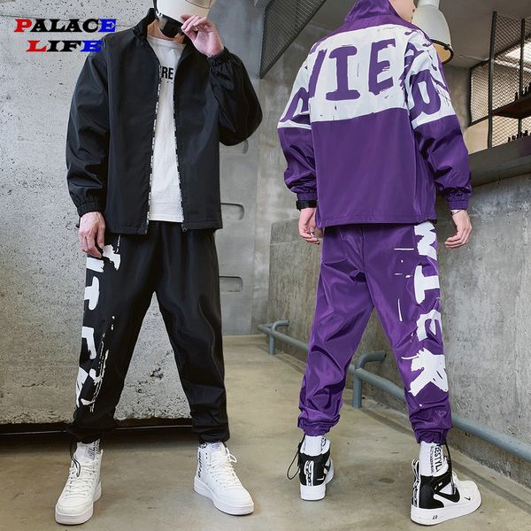 2020 autumn fashion jacket men's jacket+pants 2pc sets casual hip-hop loose big yards tracksuit men korean sweatpants suit, Gray
2020 autumn fashion jacket men's jacket+pants 2pc sets casual hip-hop loose big yards tracksuit men korean sweatpants suit, Gray