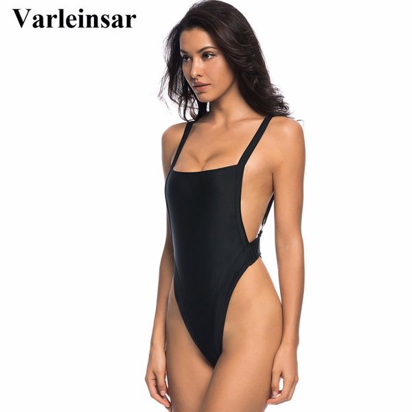 high bather 2017 new black cut leg thong one piece swimsuit women swimwear backless bathing suit swim wear female monokini v520w, White;black
high bather 2017 new black cut leg thong one piece swimsuit women swimwear backless bathing suit swim wear female monokini v520w, White;black