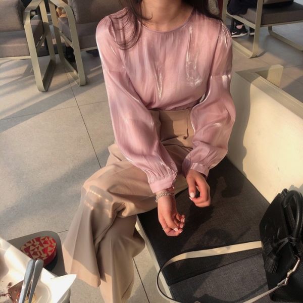 light mature office lady smoothie blouse sheer puff sleeve women shirt chemise femme chemisier blusa mujer camisa, White
light mature office lady smoothie blouse sheer puff sleeve women shirt chemise femme chemisier blusa mujer camisa, White