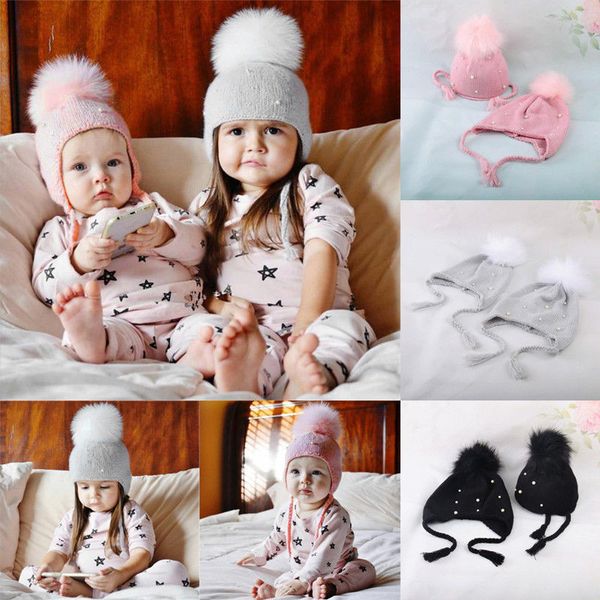 pudcoco newborn baby boys girls kids pearl faux fur pom bobble strap knit beanie warm witer hat cap 0-9y, Yellow
pudcoco newborn baby boys girls kids pearl faux fur pom bobble strap knit beanie warm witer hat cap 0-9y, Yellow