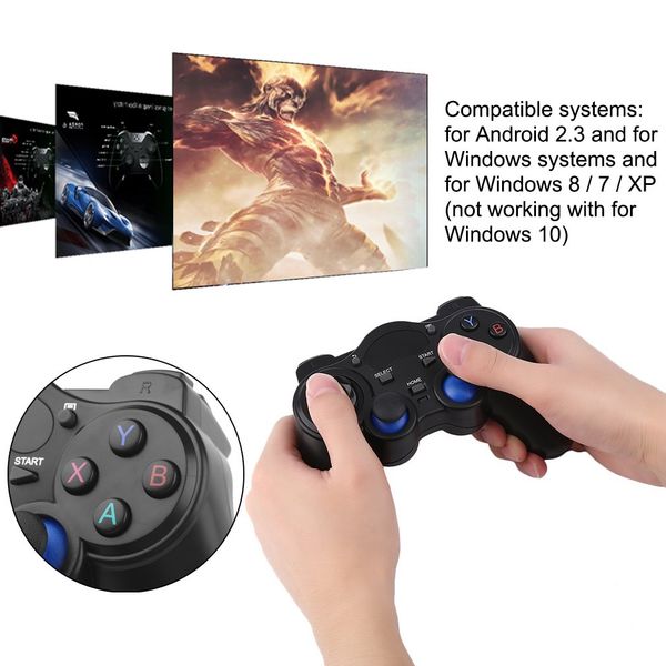 2.4ghz wireless game pad joypad controller handle gamepad joystick with otg converter for windows 8/7/xp for android 2.3
2.4ghz wireless game pad joypad controller handle gamepad joystick with otg converter for windows 8/7/xp for android 2.3