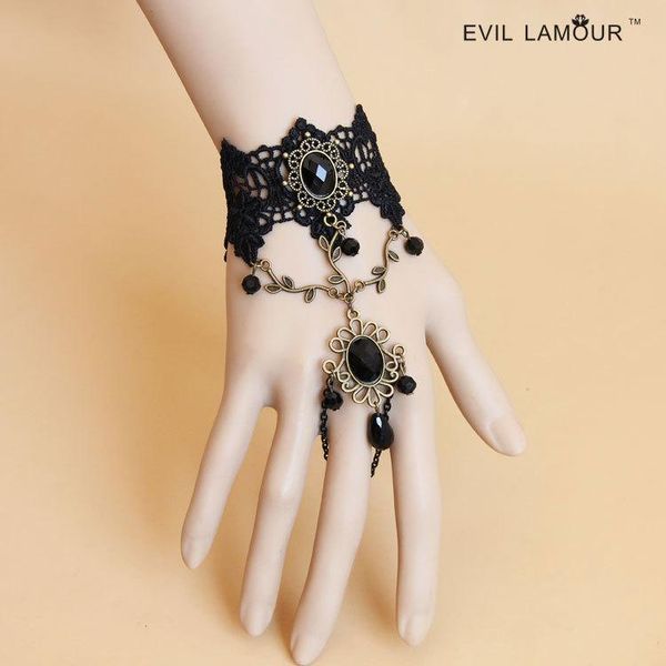gothic retro diy handmade original design lace bracelet with one chain ring jewelry wholesale, Golden;silver
gothic retro diy handmade original design lace bracelet with one chain ring jewelry wholesale, Golden;silver