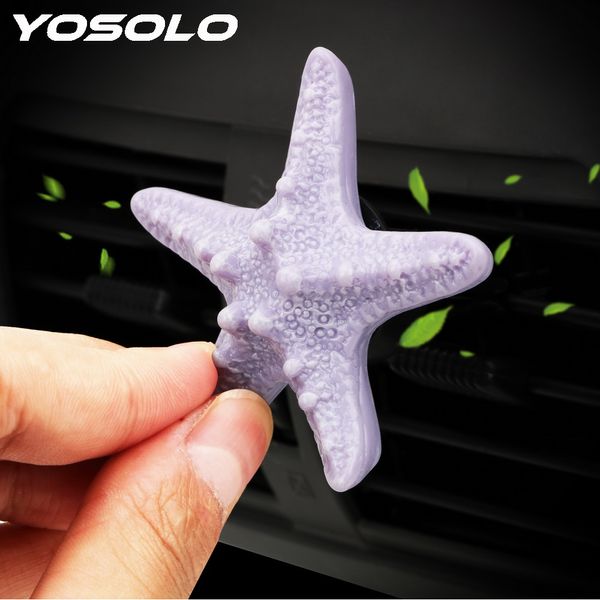

yosolo air freshener car perfume car-styling starfish shape air conditioner outlet fragrance clip auto decoration car ornament