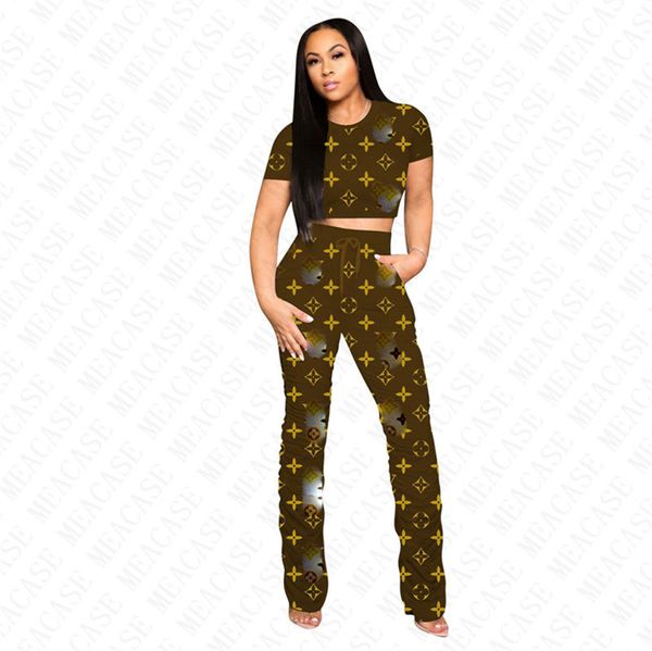 luxury women summer tracksuit crop t shirt + plicate pants 2 pieces sets outfits designer full printing sport suit clothes sets d8306, White
luxury women summer tracksuit crop t shirt + plicate pants 2 pieces sets outfits designer full printing sport suit clothes sets d8306, White