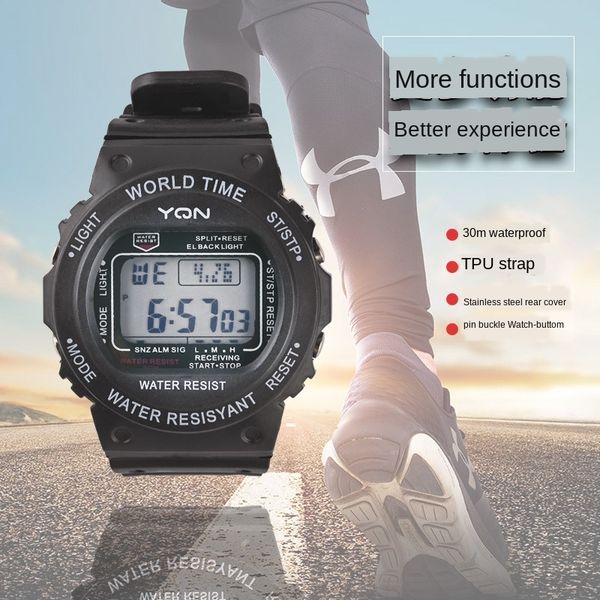 listed trendsetter student creative sports electronic electronic watch waterproof timekeeping watch, Blue
listed trendsetter student creative sports electronic electronic watch waterproof timekeeping watch, Blue