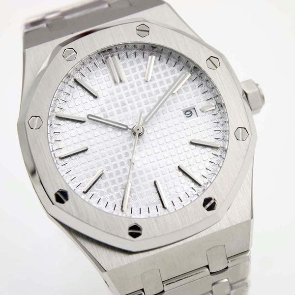u1 royal oak white dial automatic mechanical transparent back mens watch man watches 41mm wristwatches stainless steel bracelet, Slivery;brown
u1 royal oak white dial automatic mechanical transparent back mens watch man watches 41mm wristwatches stainless steel bracelet, Slivery;brown