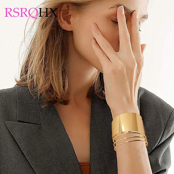 punk statement gold bangles cuff bracelets for women concise style geometric big exaggerated silver color bangle party gift, Black
punk statement gold bangles cuff bracelets for women concise style geometric big exaggerated silver color bangle party gift, Black
