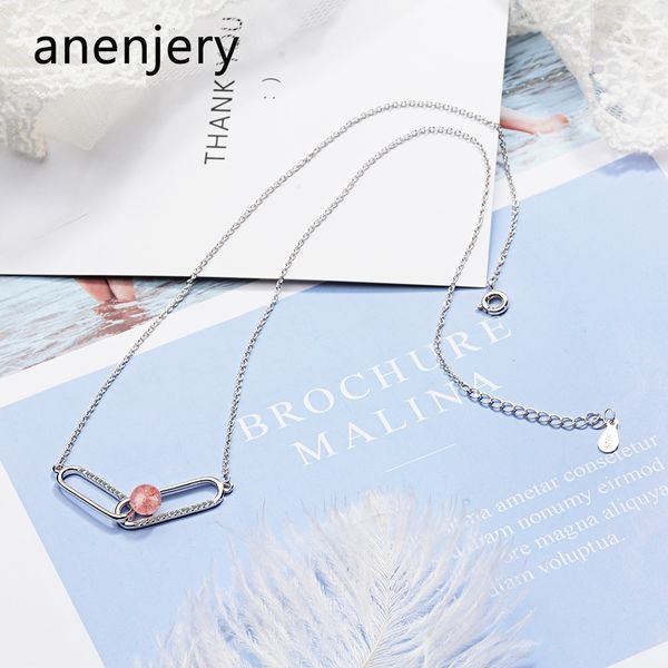 charm 925 sterling silver natural strawberry crystal micro zircon paperclip necklace for women love heart choker
charm 925 sterling silver natural strawberry crystal micro zircon paperclip necklace for women love heart choker