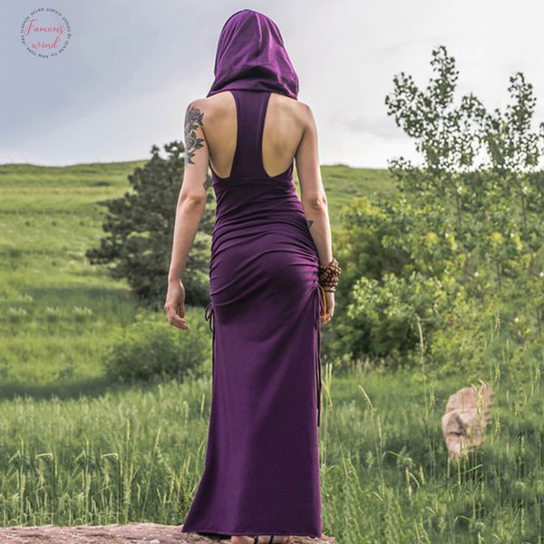 maxi dress sleevess backless dress vintage gothic purple long hooded dress bodycon elegant summer 2020 elbise, Black;gray
maxi dress sleevess backless dress vintage gothic purple long hooded dress bodycon elegant summer 2020 elbise, Black;gray