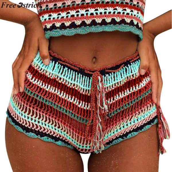 ostrich women beach tassel shorts hollow out striped handmade crochet knit shorts summer casual fashion ladies, White;black
ostrich women beach tassel shorts hollow out striped handmade crochet knit shorts summer casual fashion ladies, White;black