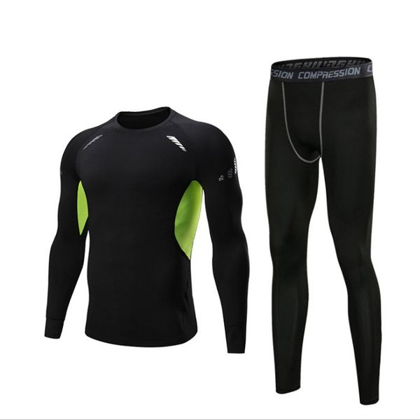 2pcs/set men's tracksuit sport running set men compression suit basketball tights clothes jogging running gym fitness sportswear, Black;blue
2pcs/set men's tracksuit sport running set men compression suit basketball tights clothes jogging running gym fitness sportswear, Black;blue