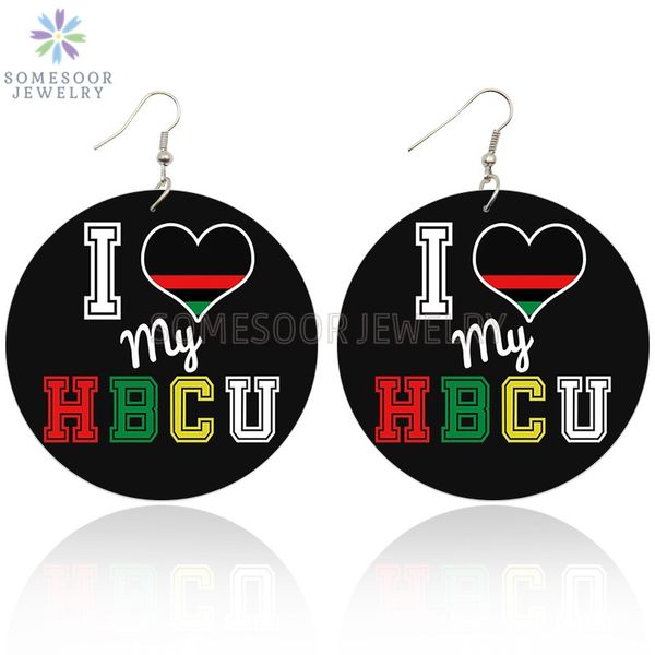 somesoor double sides painted i love my hbcu african wooden drop earrings #black sayings handmade wood dangle for women gifts, Silver
somesoor double sides painted i love my hbcu african wooden drop earrings #black sayings handmade wood dangle for women gifts, Silver
