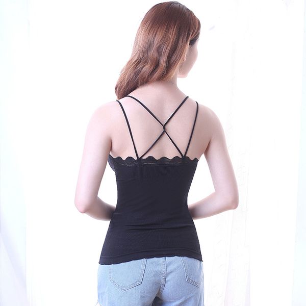 non-steel ring lace v-neck online celebrity base girl's camisole seamless long cross-back wrap-around tube top, Black;white
non-steel ring lace v-neck online celebrity base girl's camisole seamless long cross-back wrap-around tube top, Black;white