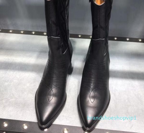 горячая распродажа-19ss 2019 весна осень женские черные кожаные вышитые полные зерна кожаные остроносые западные ковбойские сапоги, Black
горячая распродажа-19ss 2019 весна осень женские черные кожаные вышитые полные зерна кожаные остроносые западные ковбойские сапоги, Black
