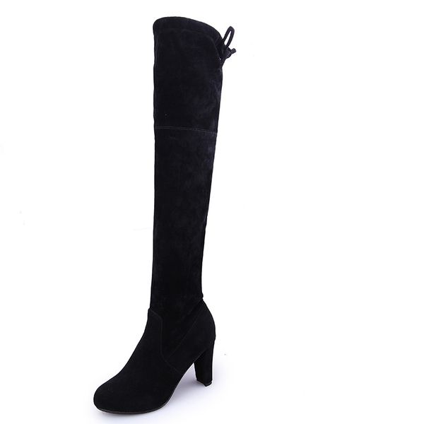 2019 new women's high heels boots pu shoes woman pointed toe solid color over the knee women's winter boots size 34-43, Black
2019 new women's high heels boots pu shoes woman pointed toe solid color over the knee women's winter boots size 34-43, Black
