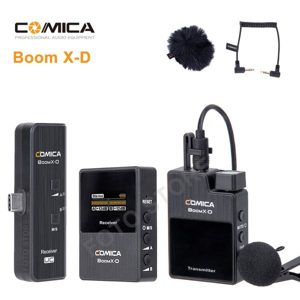 comica boomx-d wireless microphone transmitter kit mini microphone receiver 2.4g digital microfone for smartphones video mic
comica boomx-d wireless microphone transmitter kit mini microphone receiver 2.4g digital microfone for smartphones video mic