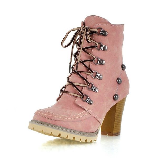 high qulity ankle boots for women brown pink green women boots shoes women round toe autumn winter boots, Black
high qulity ankle boots for women brown pink green women boots shoes women round toe autumn winter boots, Black