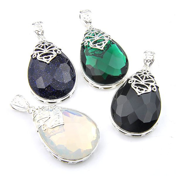 luckyshine holiday gift jewelry 925 sterling silver plated water drop natural blue sandstone onyx gems pendant necklaces
luckyshine holiday gift jewelry 925 sterling silver plated water drop natural blue sandstone onyx gems pendant necklaces