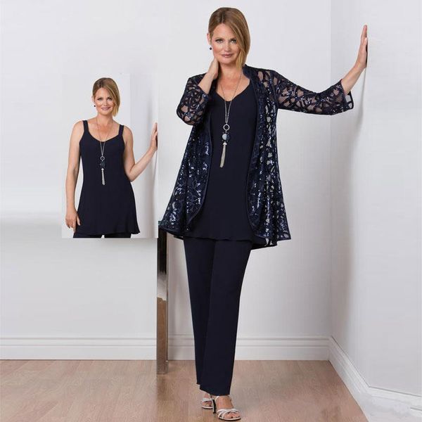 navy blue sequined lace mother of the bride pant suits with jackets plus size wedding guest dress chiffon long mothers groom dresses, Black;red
navy blue sequined lace mother of the bride pant suits with jackets plus size wedding guest dress chiffon long mothers groom dresses, Black;red