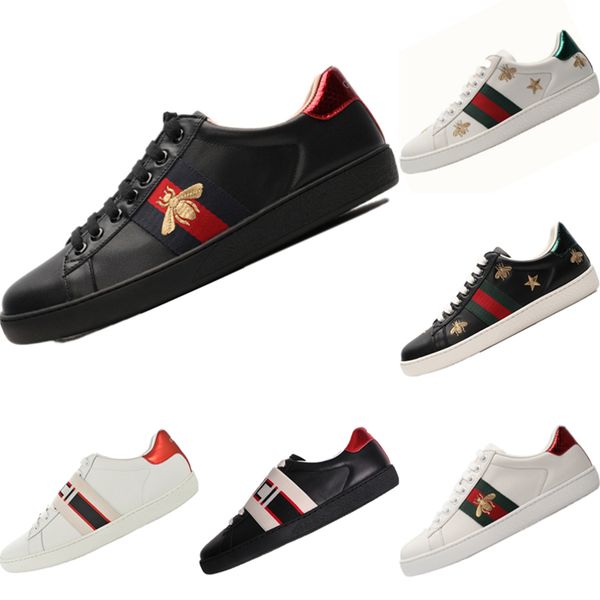 2020 ace bee вышитые кожаные кроссовки с низким вырезом оригиналы gucci ace bee встроенный зум воздуха скейтборд обувь, Black
2020 ace bee вышитые кожаные кроссовки с низким вырезом оригиналы gucci ace bee встроенный зум воздуха скейтборд обувь, Black