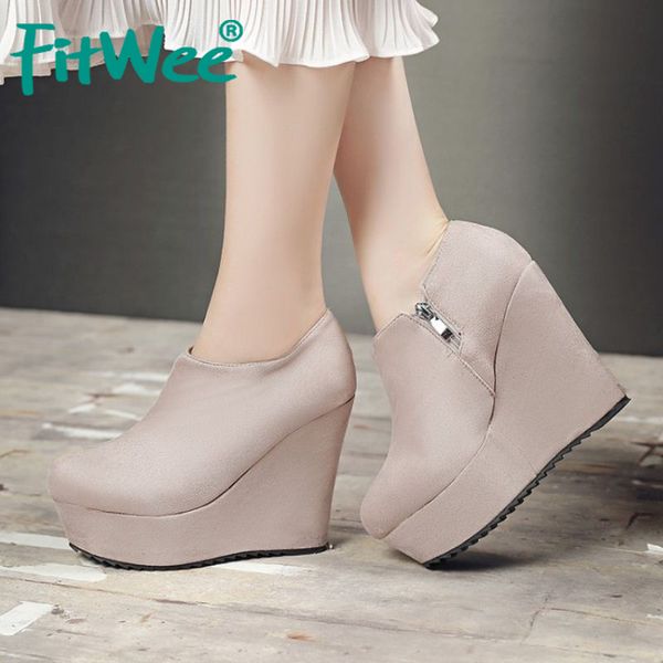 fitwee women ankle boots 2020 winter platform shoes women thick bottom zipper casual warm fur short wedges boots size 32-43, Black
fitwee women ankle boots 2020 winter platform shoes women thick bottom zipper casual warm fur short wedges boots size 32-43, Black