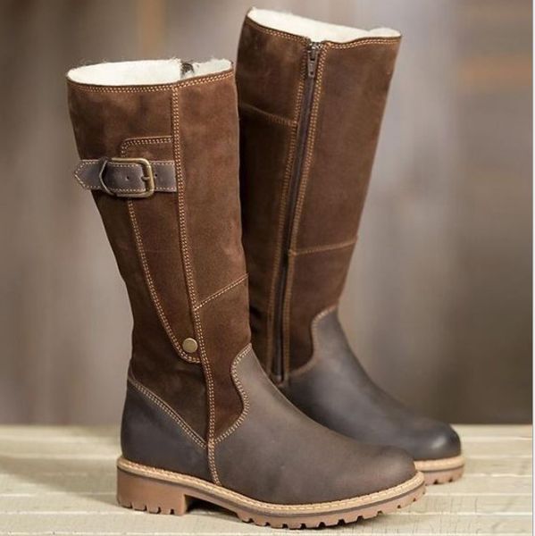 snow boot women's winter high boots zipper shoes low heels booties round toe booties ladies over-the-knee 2019 large size, Black
snow boot women's winter high boots zipper shoes low heels booties round toe booties ladies over-the-knee 2019 large size, Black