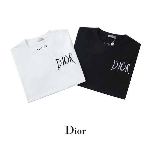 men's t-shirt short sleeve summer embroidered round neck neck casual luxury print hip hop short sleeve 09, White
men's t-shirt short sleeve summer embroidered round neck neck casual luxury print hip hop short sleeve 09, White