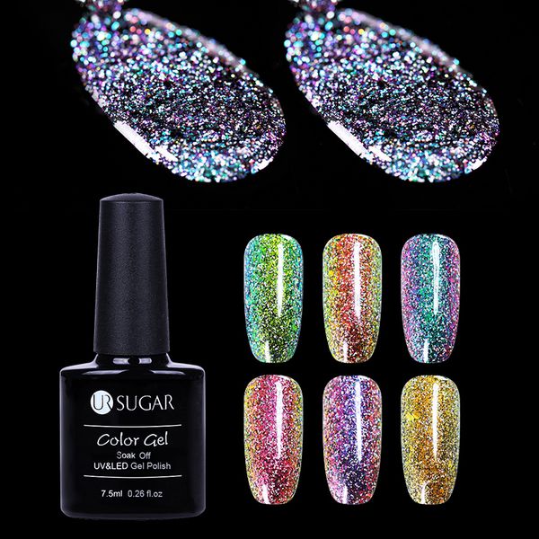 ur sugar 7.5ml soak off uv chameleon holographic gel polish starry sparkle glitter nail art lacquer, Red;pink
ur sugar 7.5ml soak off uv chameleon holographic gel polish starry sparkle glitter nail art lacquer, Red;pink