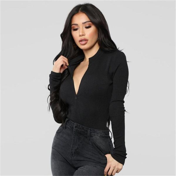 women jumpsuit deep v-neck solid bodysuits fashion long sleeve rompers casual slim skinny bodycon bodysuits, Black;white
women jumpsuit deep v-neck solid bodysuits fashion long sleeve rompers casual slim skinny bodycon bodysuits, Black;white