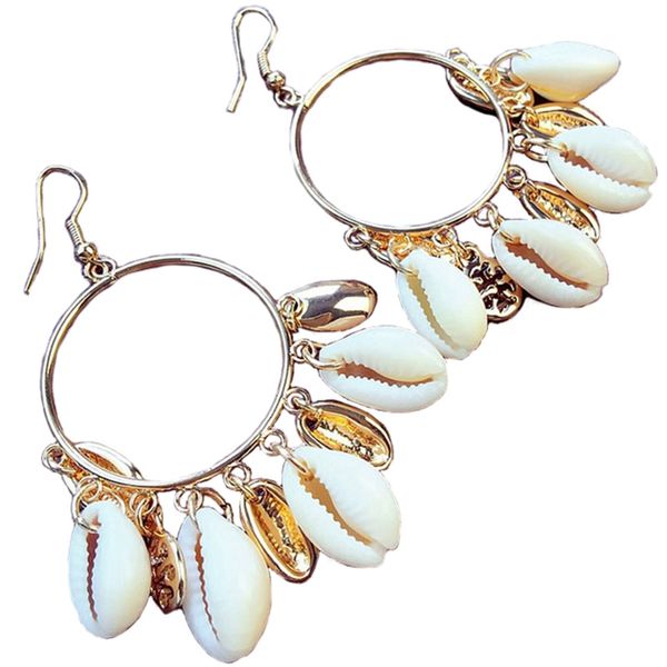 fashion women bohemian style cowrie shell big circle drop earrings man-made ivory shell dangle earrings, Silver
fashion women bohemian style cowrie shell big circle drop earrings man-made ivory shell dangle earrings, Silver