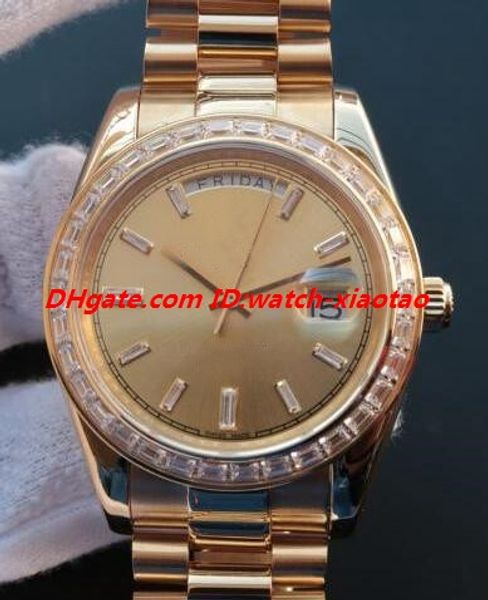 Luxury Watch 6 Style Mens PLATINUM 40mm Ice Blue Diamond Bezel 228396 218399 Calendar Automatic Fashion Men's Watches Wristwatch
Luxury Watch 6 Style Mens PLATINUM 40mm Ice Blue Diamond Bezel 228396 218399 Calendar Automatic Fashion Men's Watches Wristwatch