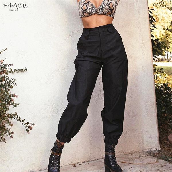 Women High Waist Fashion Casual Pants Solid Elastic Waist Pockets Pencil Ol Ankle-Length Pants High Street Cargo Pants
Women High Waist Fashion Casual Pants Solid Elastic Waist Pockets Pencil Ol Ankle-Length Pants High Street Cargo Pants