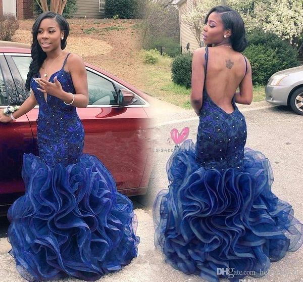 rose moda thin straps deep sweetheart backless party dress mermaid organza lace rhinestones evening prom dresses 2019 custom made, Black
rose moda thin straps deep sweetheart backless party dress mermaid organza lace rhinestones evening prom dresses 2019 custom made, Black