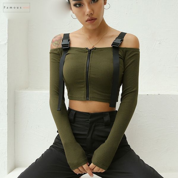 harajuku с плечом ремня футболки casual tshirts хлопок леди женщина с длинным рукавом crop top короткой punk корейской тенниска, White
harajuku с плечом ремня футболки casual tshirts хлопок леди женщина с длинным рукавом crop top короткой punk корейской тенниска, White