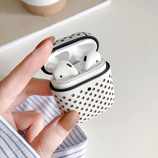 for airpods case pu leather wave point cover with metal buckle honeycomb fashion designer for apple wireless bluetooth earphone
for airpods case pu leather wave point cover with metal buckle honeycomb fashion designer for apple wireless bluetooth earphone