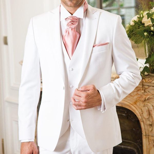 three piece white wedding tuxedos groom evening party men suits (jacket pants vest, Black;gray
three piece white wedding tuxedos groom evening party men suits (jacket pants vest, Black;gray