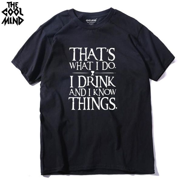 coolmind men t shirt casual men's tshirt 100% cotton i drink and i know things printed men t-shirt tee shirts, White;black
coolmind men t shirt casual men's tshirt 100% cotton i drink and i know things printed men t-shirt tee shirts, White;black