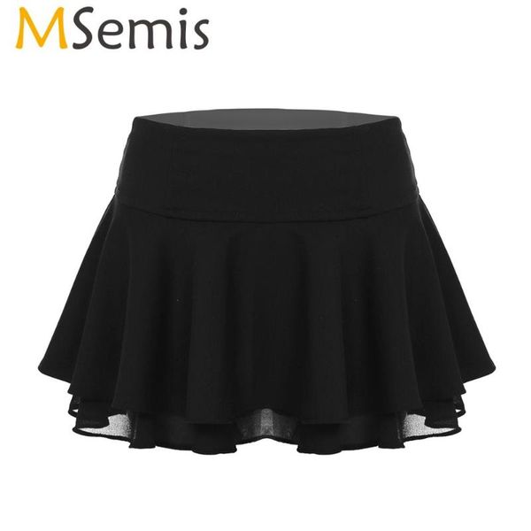msemis women high waist pleated mini skirt built-in shorts fitness active running dance chiffon skirts korean style clothes, Black
msemis women high waist pleated mini skirt built-in shorts fitness active running dance chiffon skirts korean style clothes, Black