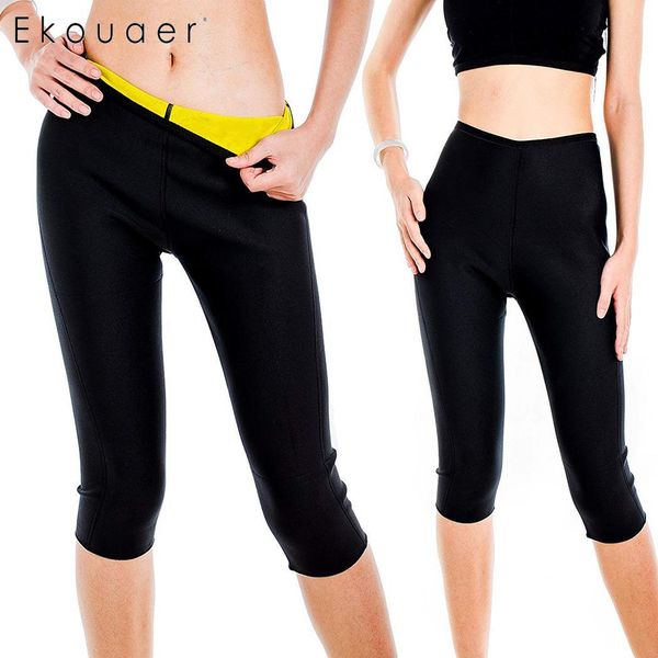 women solid body sports slimming fever elastic yoga shaping black self calf pants sweat pants length casual neoprene, White;red
women solid body sports slimming fever elastic yoga shaping black self calf pants sweat pants length casual neoprene, White;red