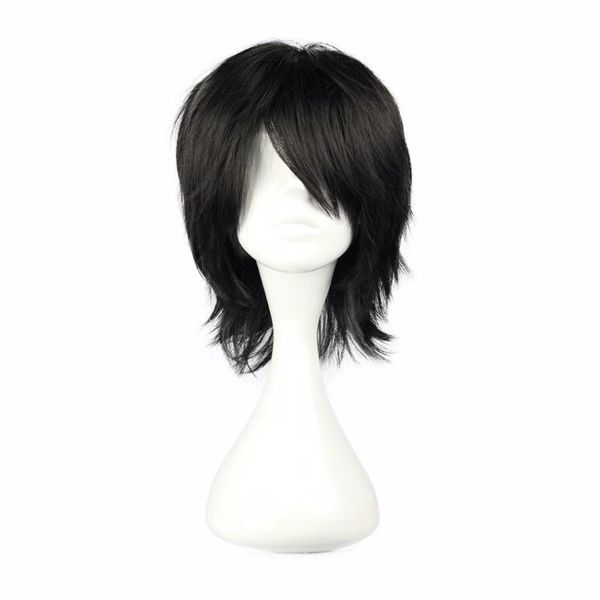 mcoser 32cm short black and dark blue color synthetic cosplay costume wig 100% high temperature fiber hair wig-027
mcoser 32cm short black and dark blue color synthetic cosplay costume wig 100% high temperature fiber hair wig-027