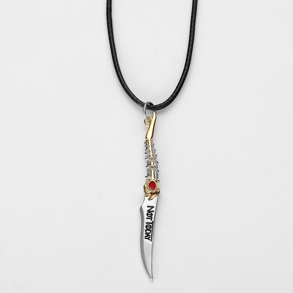 dcarzz not today dagger necklace pendant leather chokers custom necklace fashion jewelry women gift long crystal necklaces, Silver
dcarzz not today dagger necklace pendant leather chokers custom necklace fashion jewelry women gift long crystal necklaces, Silver