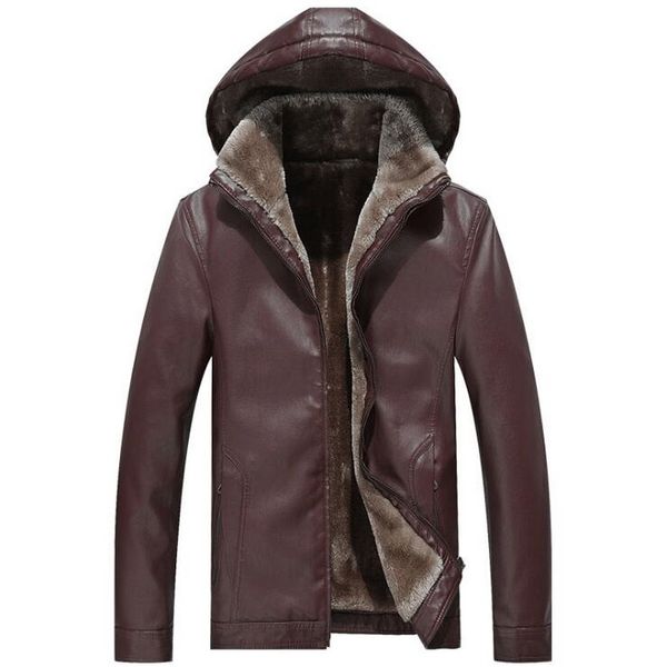 vxo 2019 men's leather jackets winter warm pu hooded coats plus thick velvet pu washed jacket biker motorcycle leather coat, Black
vxo 2019 men's leather jackets winter warm pu hooded coats plus thick velvet pu washed jacket biker motorcycle leather coat, Black