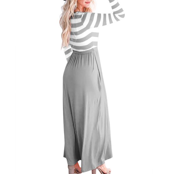 2020 new summer round neck slim-fit sleeveless striped long skirt european and american dress, White;black
2020 new summer round neck slim-fit sleeveless striped long skirt european and american dress, White;black