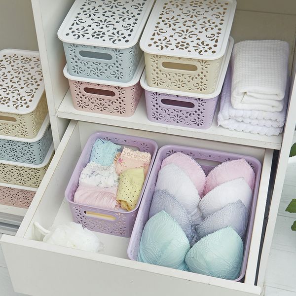 deskhollow three-piece household drawer plastic covered bra underwear socks storage box
deskhollow three-piece household drawer plastic covered bra underwear socks storage box