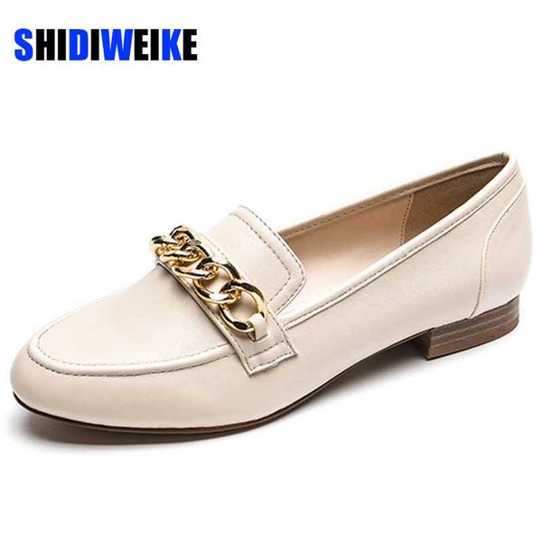 metal chains creepers muffin round toe moccasins solid slip on casual loafers comfy all match flats brief woman shoes, Black
metal chains creepers muffin round toe moccasins solid slip on casual loafers comfy all match flats brief woman shoes, Black