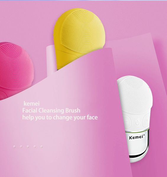 kemei electric silicone facial cleansing brush sonic vibration massage wireless charging ultrasonic face cleaner beauty tool
kemei electric silicone facial cleansing brush sonic vibration massage wireless charging ultrasonic face cleaner beauty tool