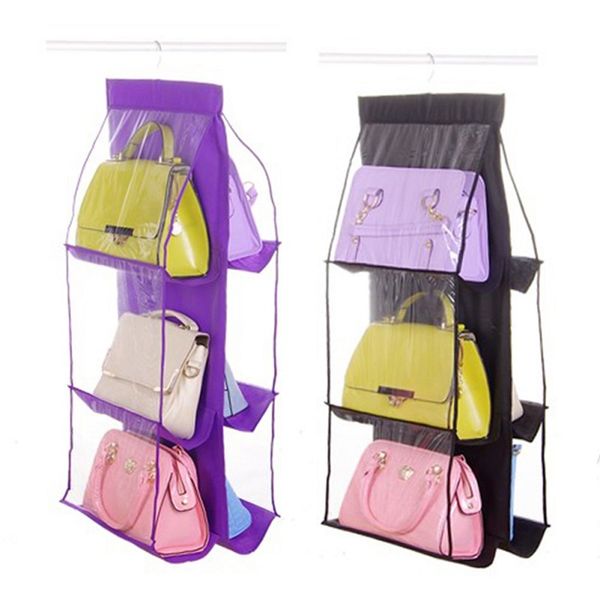 storage bags 6 pocket double-sided hanging bag wardrobe transparent for handbag closet shoes organizer door wall sundries pouch
storage bags 6 pocket double-sided hanging bag wardrobe transparent for handbag closet shoes organizer door wall sundries pouch