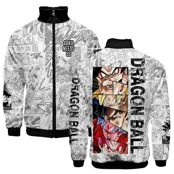 2020 personality dbz 3d stand collar zipper jacket men boy fashion goku sweatshirt ainme men's jackets clothing, Black;brown 
2020 personality dbz 3d stand collar zipper jacket men boy fashion goku sweatshirt ainme men's jackets clothing, Black;brown