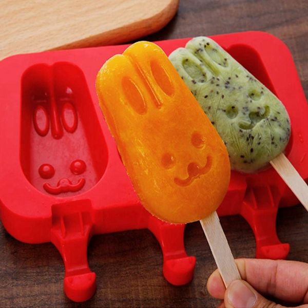 homemade popsicle silicone molds with lid,ice cream bar mold, 3x cavities silicone ice mold with 100x wooden sticks, set of 2 (r
homemade popsicle silicone molds with lid,ice cream bar mold, 3x cavities silicone ice mold with 100x wooden sticks, set of 2 (r