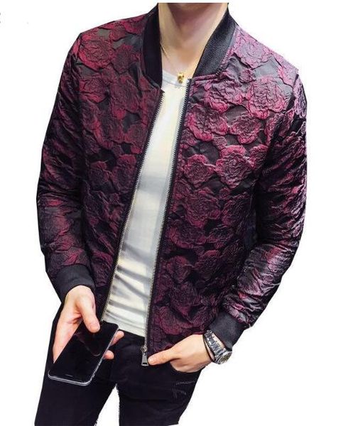 2019 autumn new jacquard bomber jackets men wine red black grey party jacket outfit club bar coat men, Black;brown
2019 autumn new jacquard bomber jackets men wine red black grey party jacket outfit club bar coat men, Black;brown